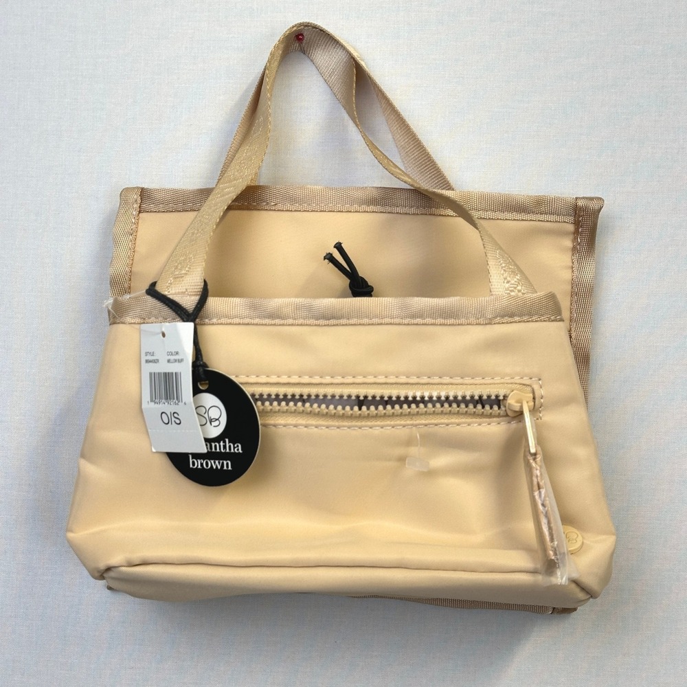 Samantha Brown Luggage Organizer Travel Bag Tote Mellow Buff NWT